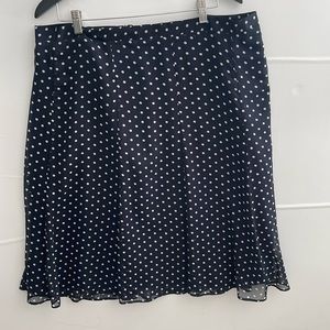A line polka dot skirt